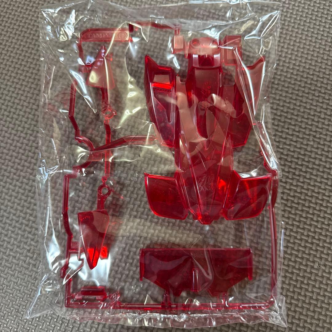 ミニ四駆　バンガードソニック　クリヤーレッドボディ