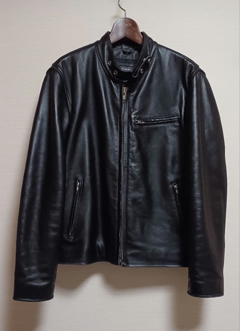HORN WORKS ホーンワークス レザー ライダースジャケット 本革 LL