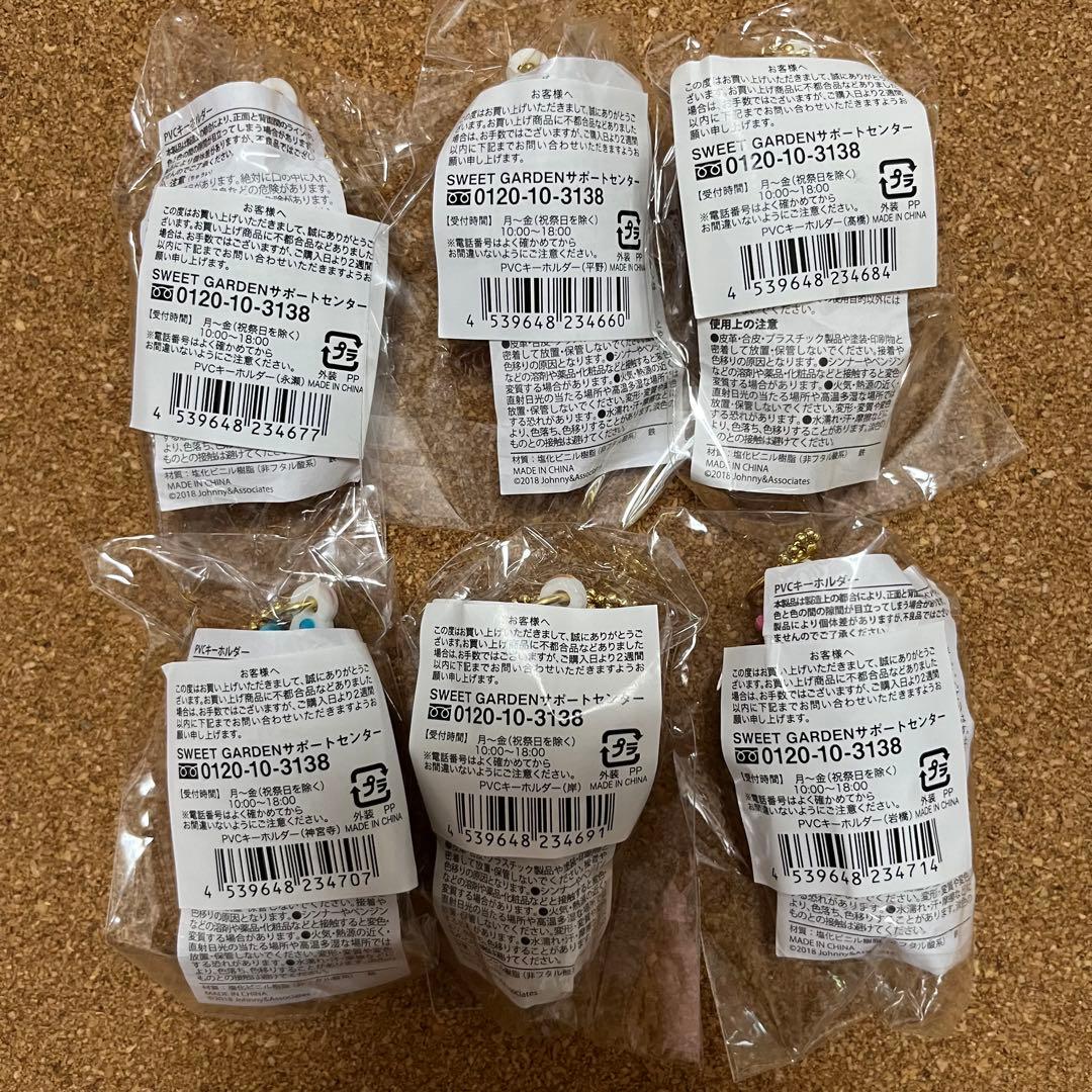 キンプリ PVC キーホルダー 6個☆スイートガーデン 平野紫耀 永瀬廉