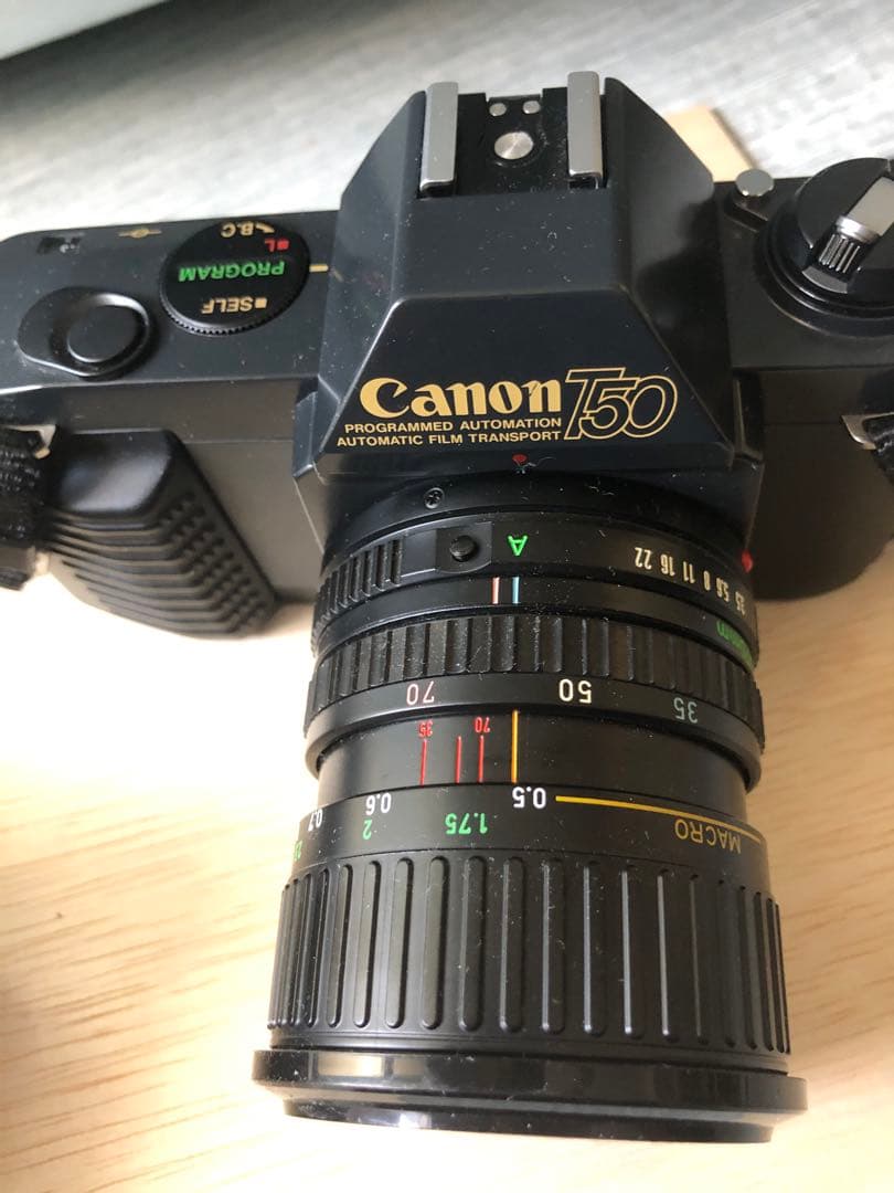 Canon T50 一眼レフカメラ レンズ2本 フラッシュ付き