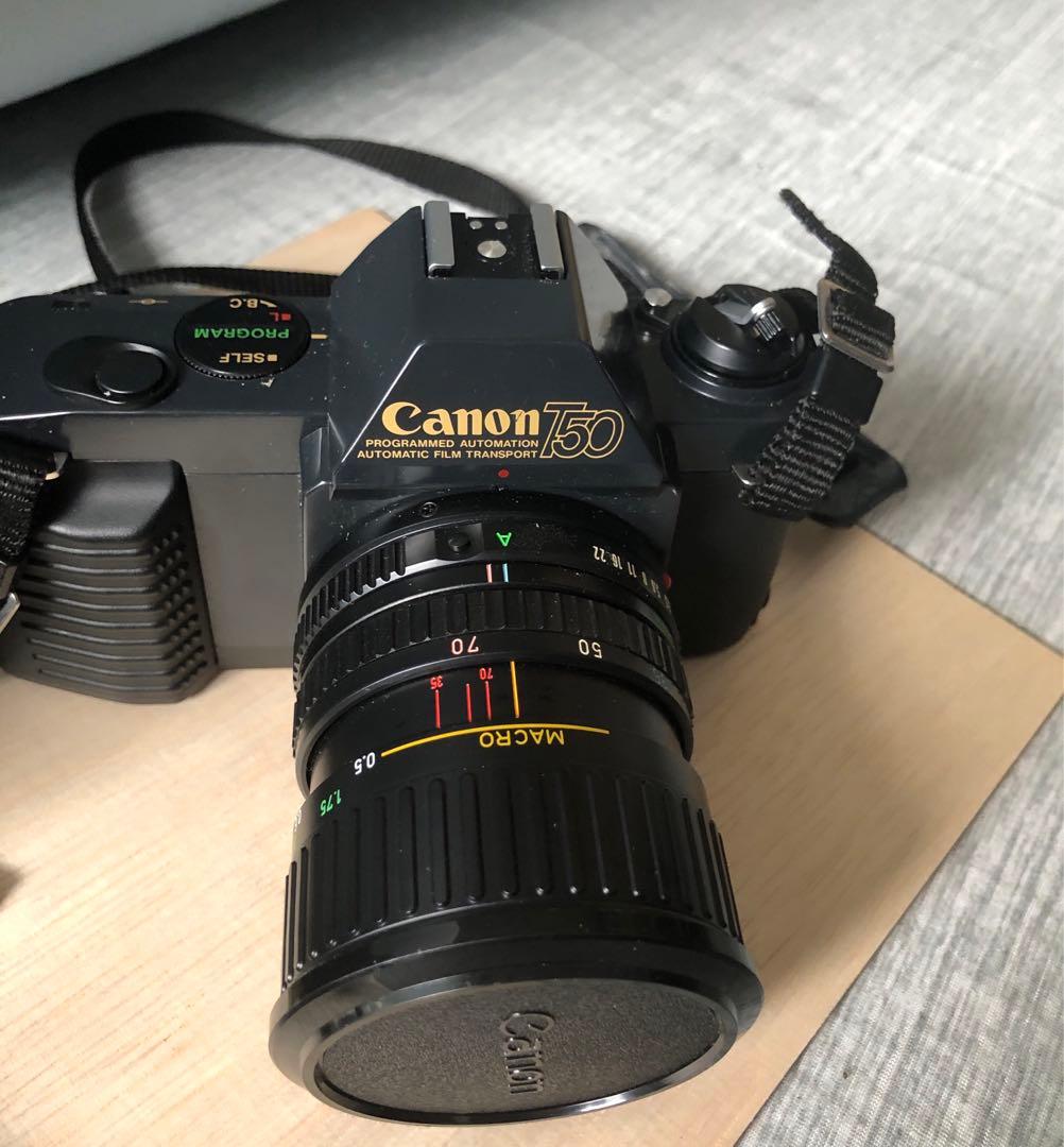Canon T50 一眼レフカメラ レンズ2本 フラッシュ付き