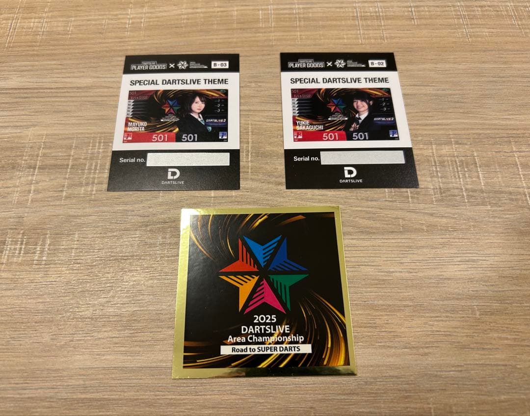 DARTSLIVE ブラックホールくじ B賞 坂口優希恵プロ 森田真結子プロ