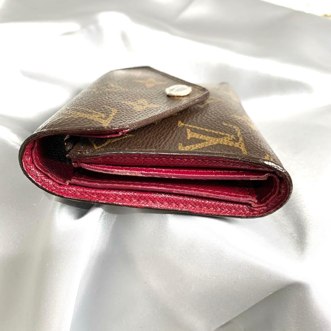 ルイヴィトン ポルトフォイユ・ヴィクトリーヌ モノグラム フューシャ