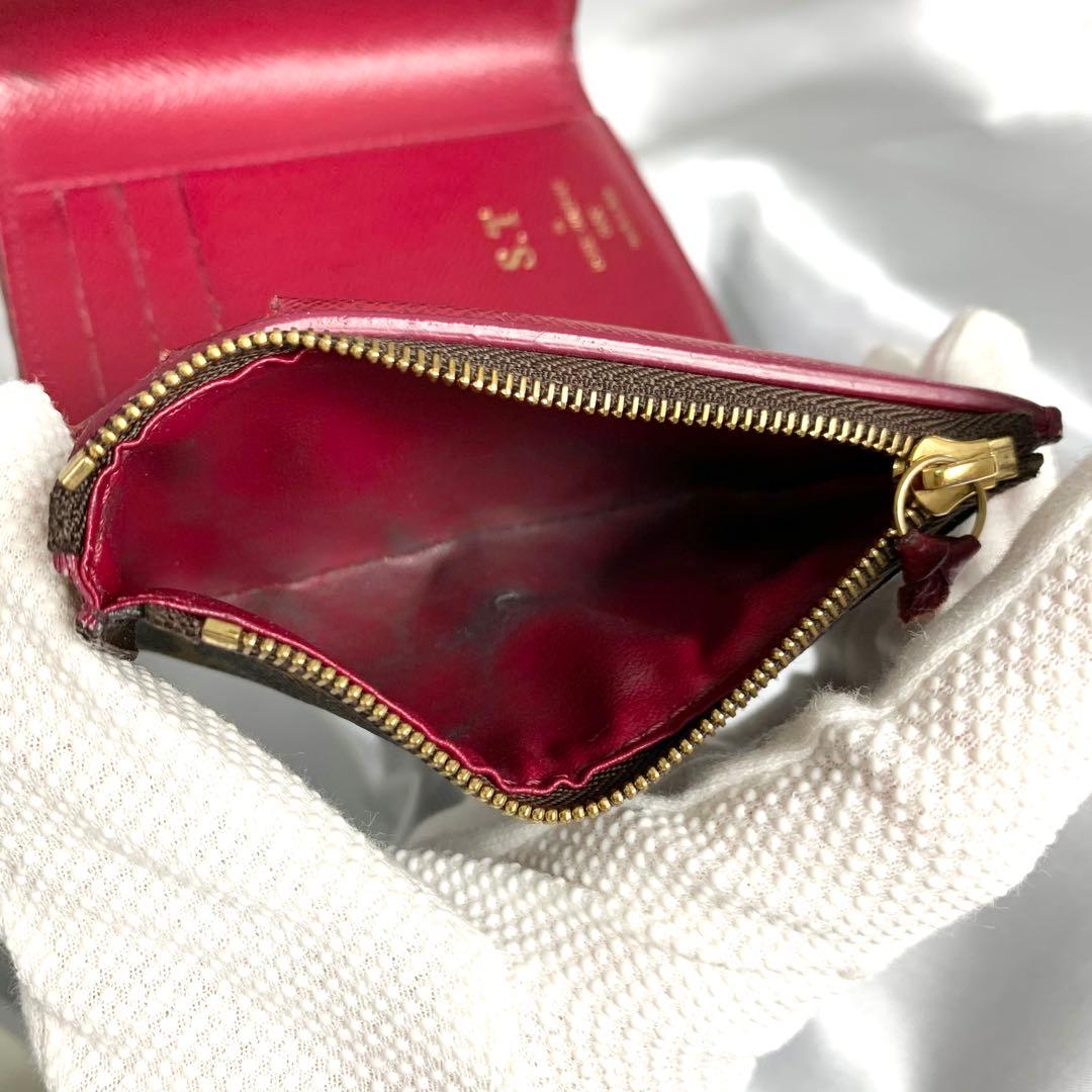 ルイヴィトン ポルトフォイユ・ヴィクトリーヌ モノグラム フューシャ