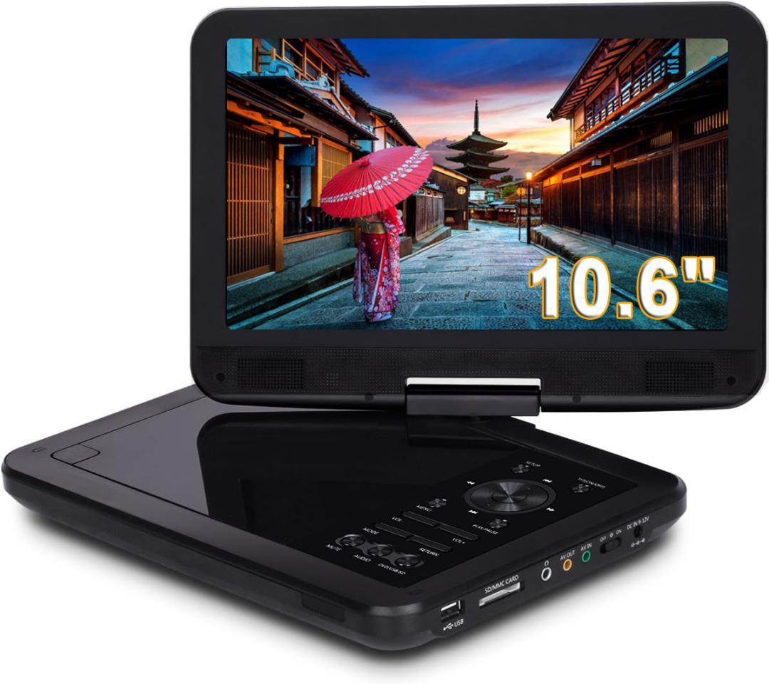 INTENAVI 12.6型 ポータブルdvdプレーヤー 大画面CPRM対応