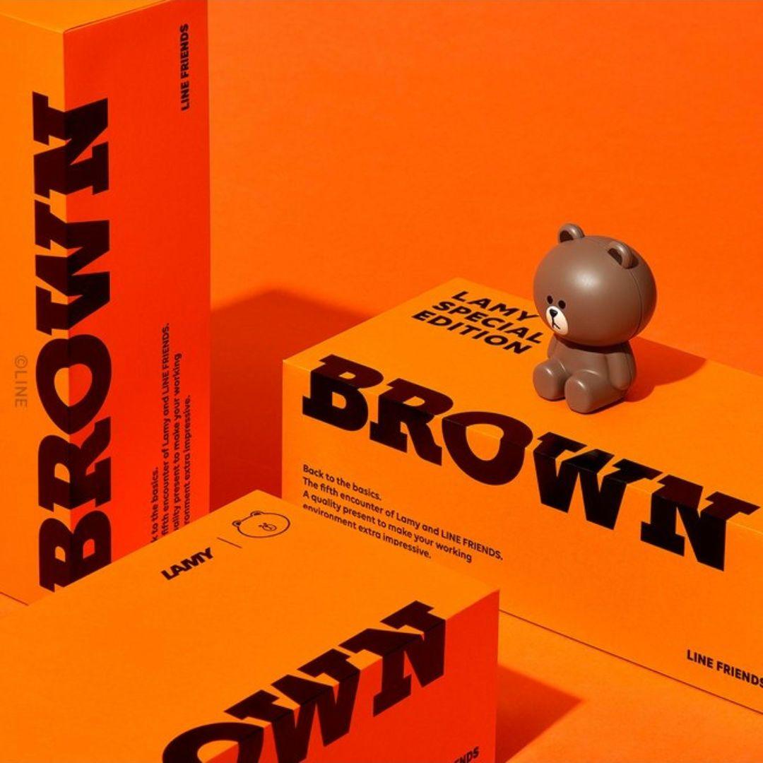 Lamy ラインフレンズ BROWN 万年筆セット