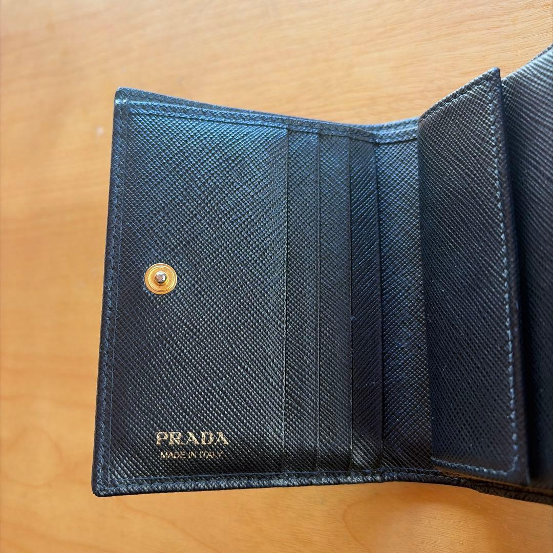 即購入可　PRADA プラダ　サフィアーノ　二つ折り財布　ミニ財布