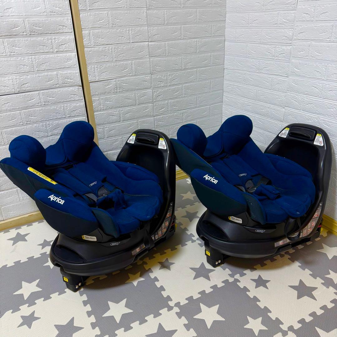 【極美品】アップリカチャイルドシート ディアターンプラスISOFIX 2台セット