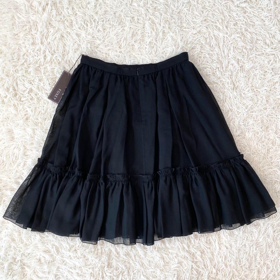 FOXEY フォクシー Ruffles ラッフル シフォンスカート　40311
