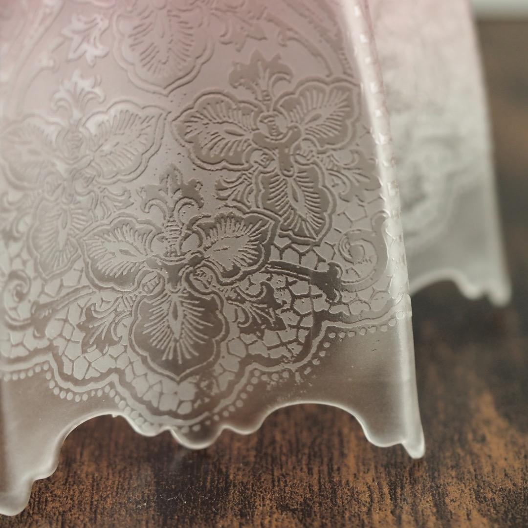 シェードランプ 天吊ランプ エッチング / アンティーク 英国製