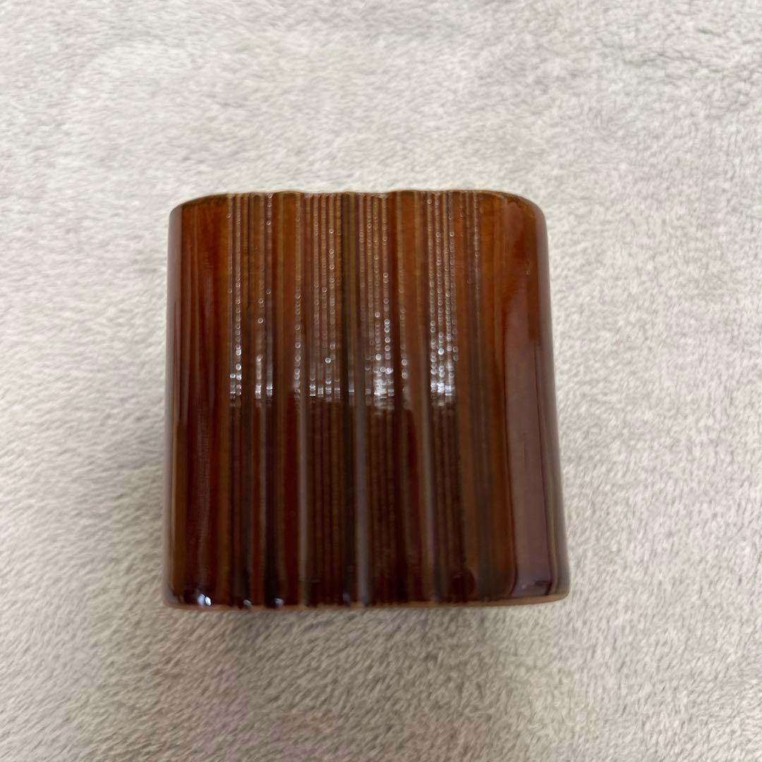 【美品】茶道具・古道具・大樋焼・蓋置・大樋四方蓋置・十代大樋長左衛門