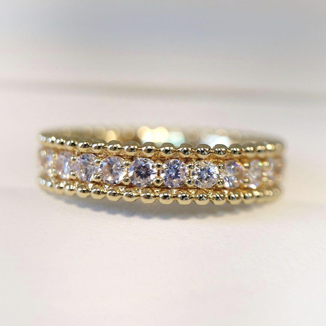 2525 高級 sona ダイヤモンド フルエタニティ リング ゴールド 限定