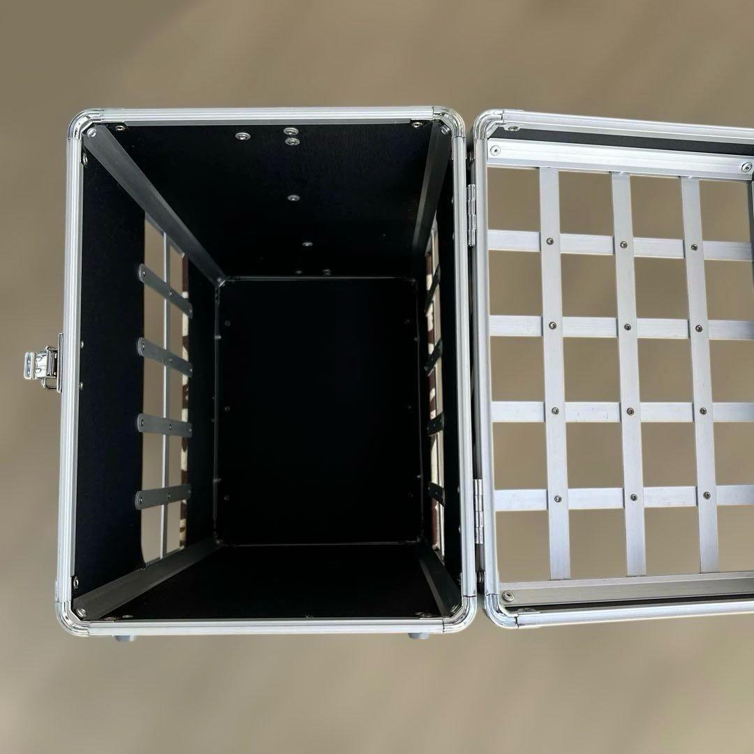 ペットハードキャリーバッグブラウン系小物入れ付き