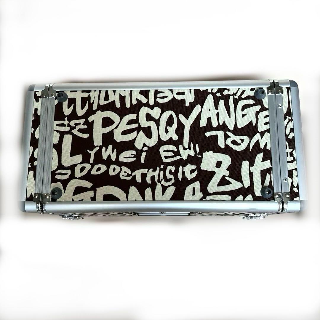 ペットハードキャリーバッグブラウン系小物入れ付き