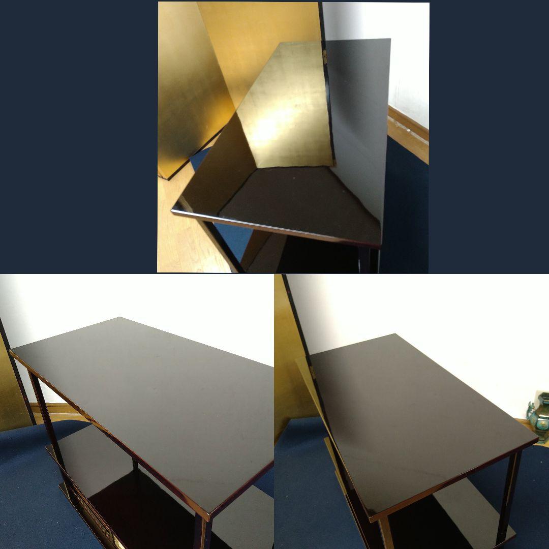 sarrodyAJ44 紹鴎棚 組立式 溜漆塗 専用紙箱 棚物 茶道具 武