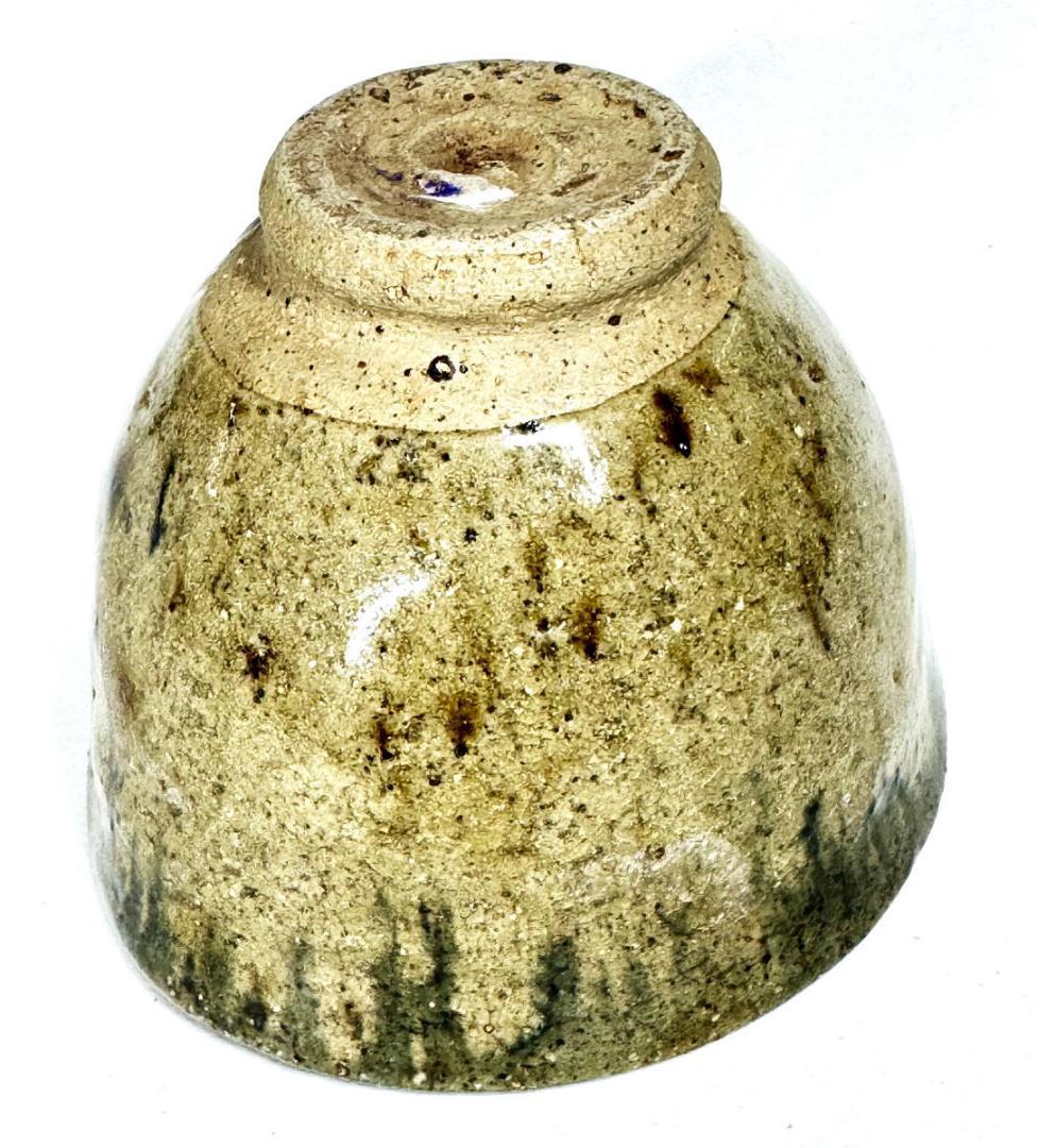 江戸時代中期 尾張徳川家御用窯 御深井焼 茶碗 伝世品焼物 ウブ品WWTT304