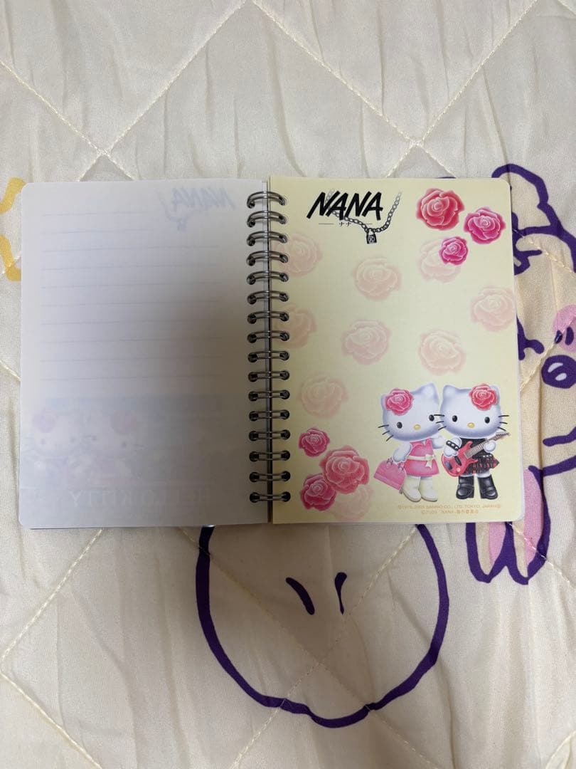 ハローキティ　ナナ　コラボ　ぬいぐるみマスコット　小松奈々　大崎ナナ　メモ帳