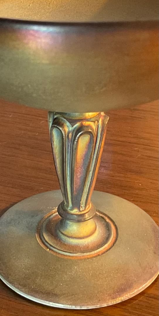 伊藤剛俊　銀箔押しのような脚付杯　洗練された形、美しいデザイン　未使用