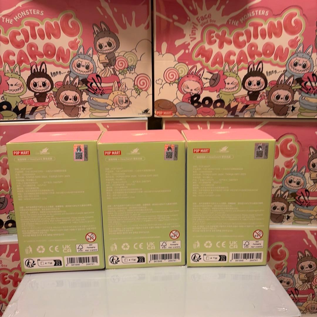 POPMART LABUBU ラブブ　Macaron マカロン 3個　完全未開封