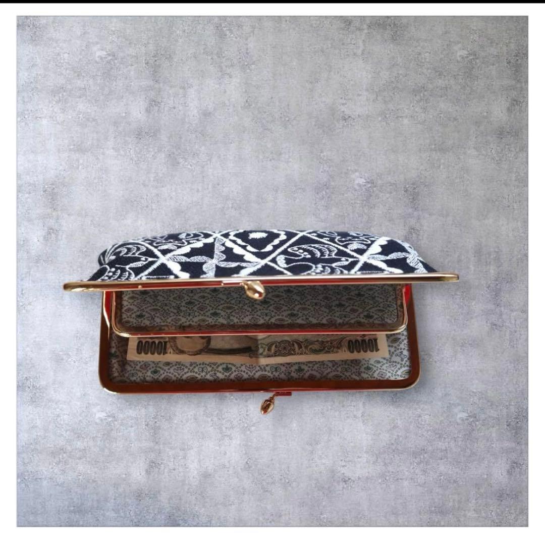 ミナペルホネン 仕切りがま口