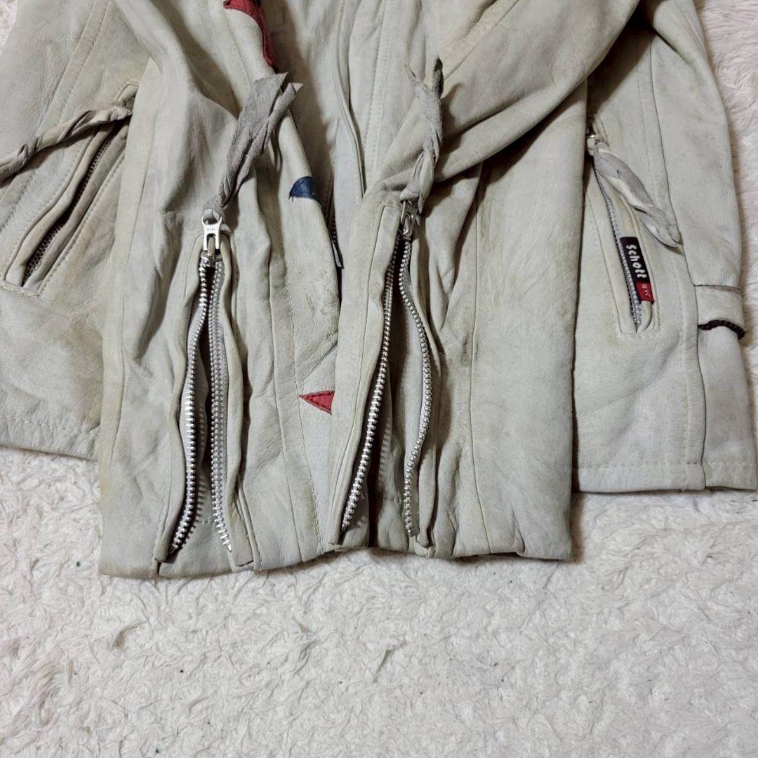 希少✨ Schott L レザージャケット ライダースジャケット ジョニー 星