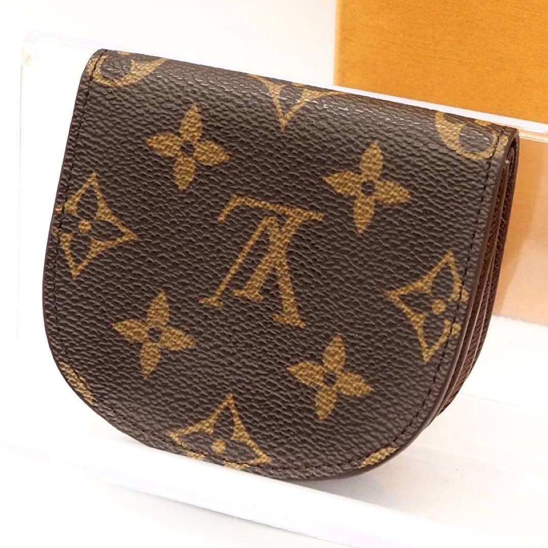 ルイヴィトン グゼ ケース 小銭入れ モノグラム コンパクト ブラウン