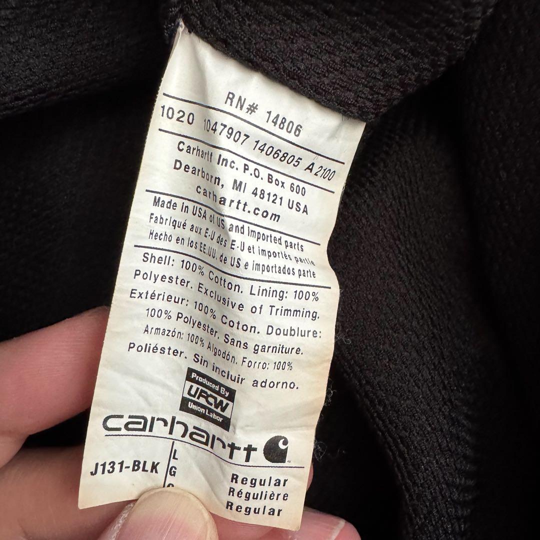 【希少】USA製 カーハート アクティブジャケット ダック地 [カラー:黒]