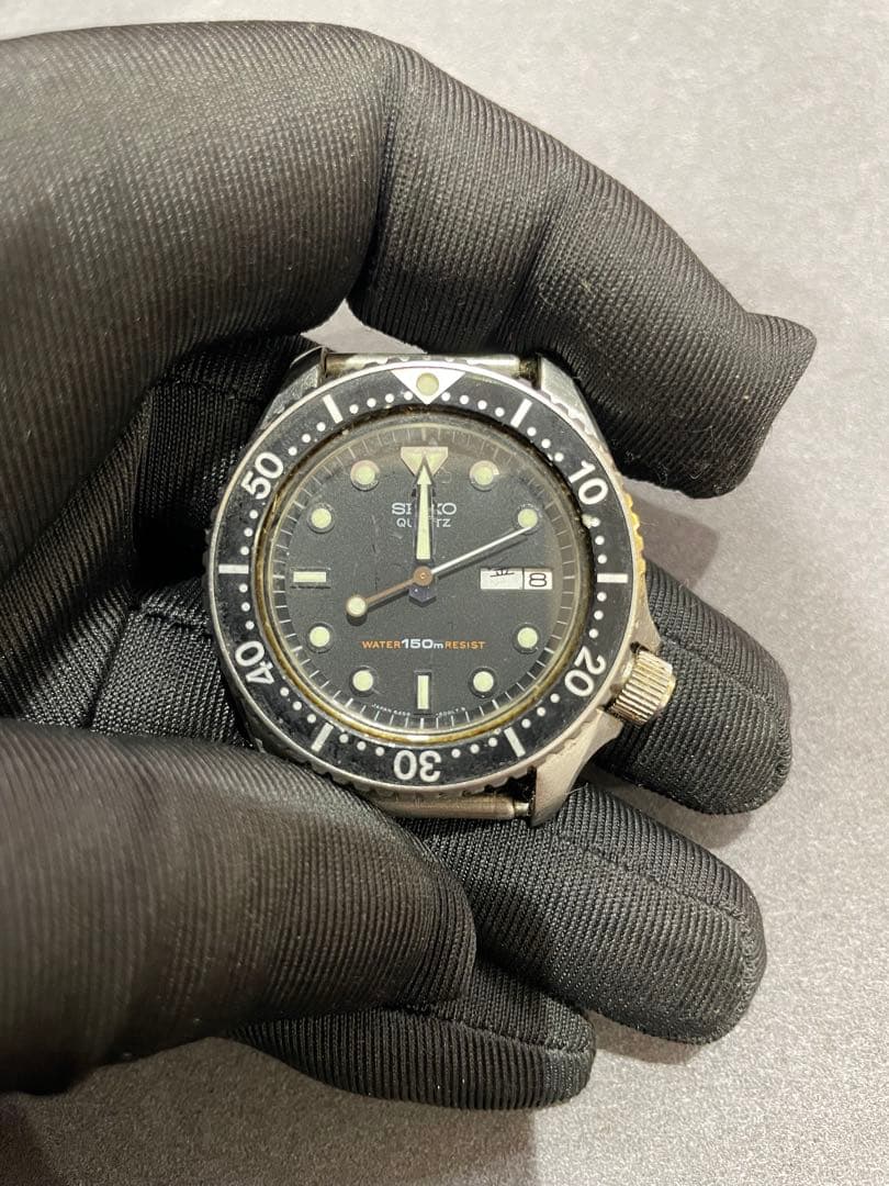 セイコー ダイバーズウォッチ ブラック　本体のみ