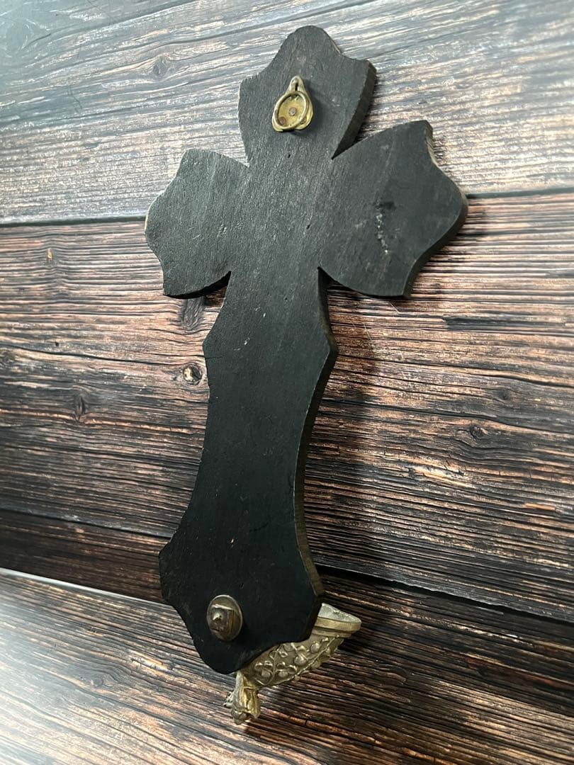 フランス　アンティーク　聖水盤　イエスキリスト 磔刑　十字架　クロス