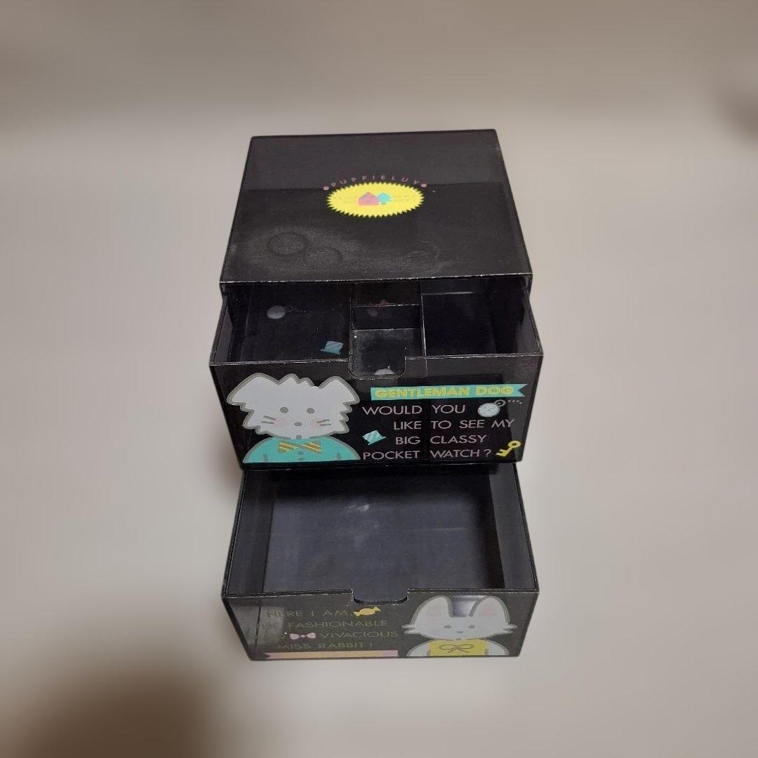 サンリオ　PUPPIE LUVパピーラブ 　昭和レトロ　小物入　ボックス　当時物