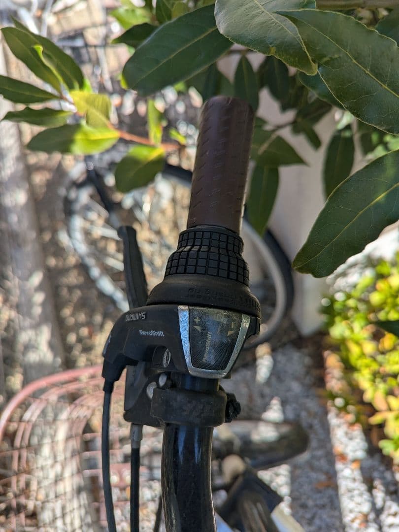 折りたたみ自転車 ホワイト 6段変速