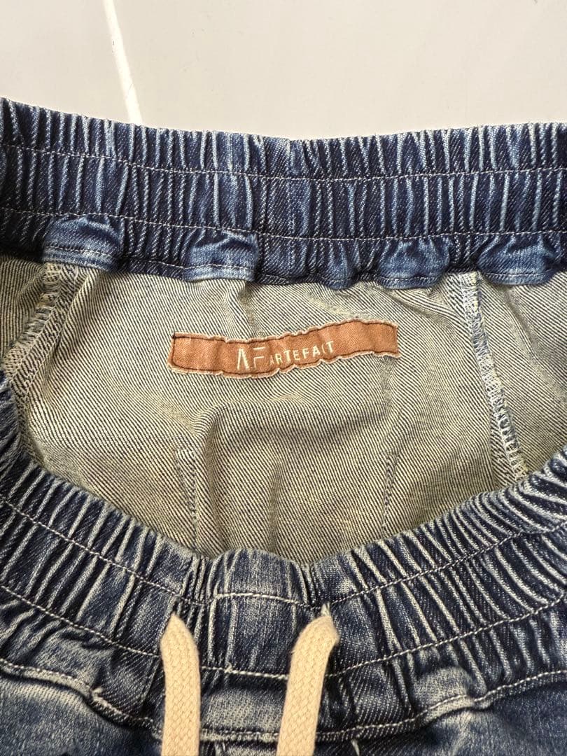 【希少モデル】A.F ARTEFACT ストレッチ サルエル カーゴ デニム