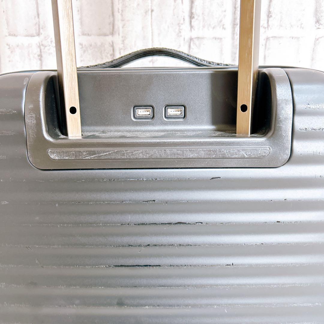 【良品】Ermenegildo Zegna キャリーケース 46L ブラック