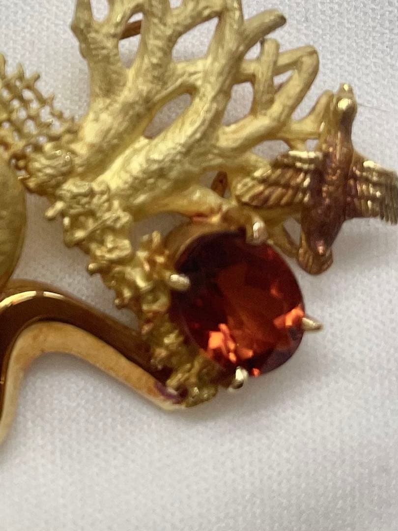 池田啓子ジュエリー　AKコレクション　アフリカシリーズ　K18ブローチ