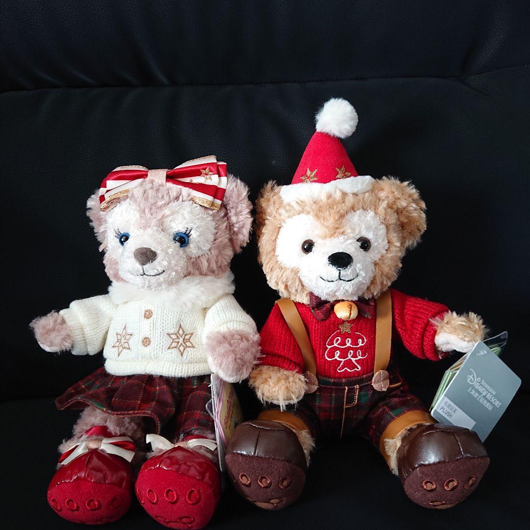 上海ディズニー ダッフィー&シェリーメイ 2022年クリスマス SSぬいぐるみ