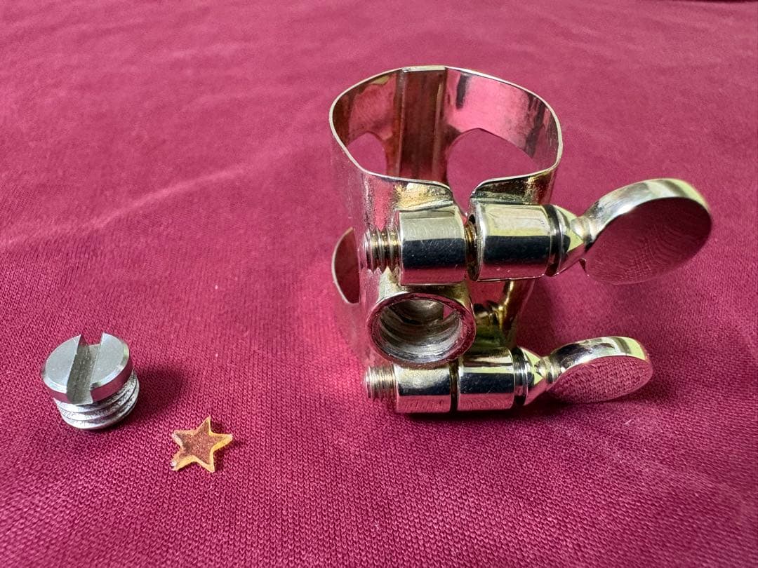 ブルズアイ　リガチャー　ブルズEX シルバープレート　テナーヤナギサワメタル用