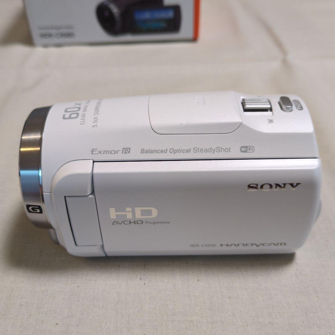 SONY HANDYCAM HDR-CX680 ビデオカメラ 2024年製 白色
