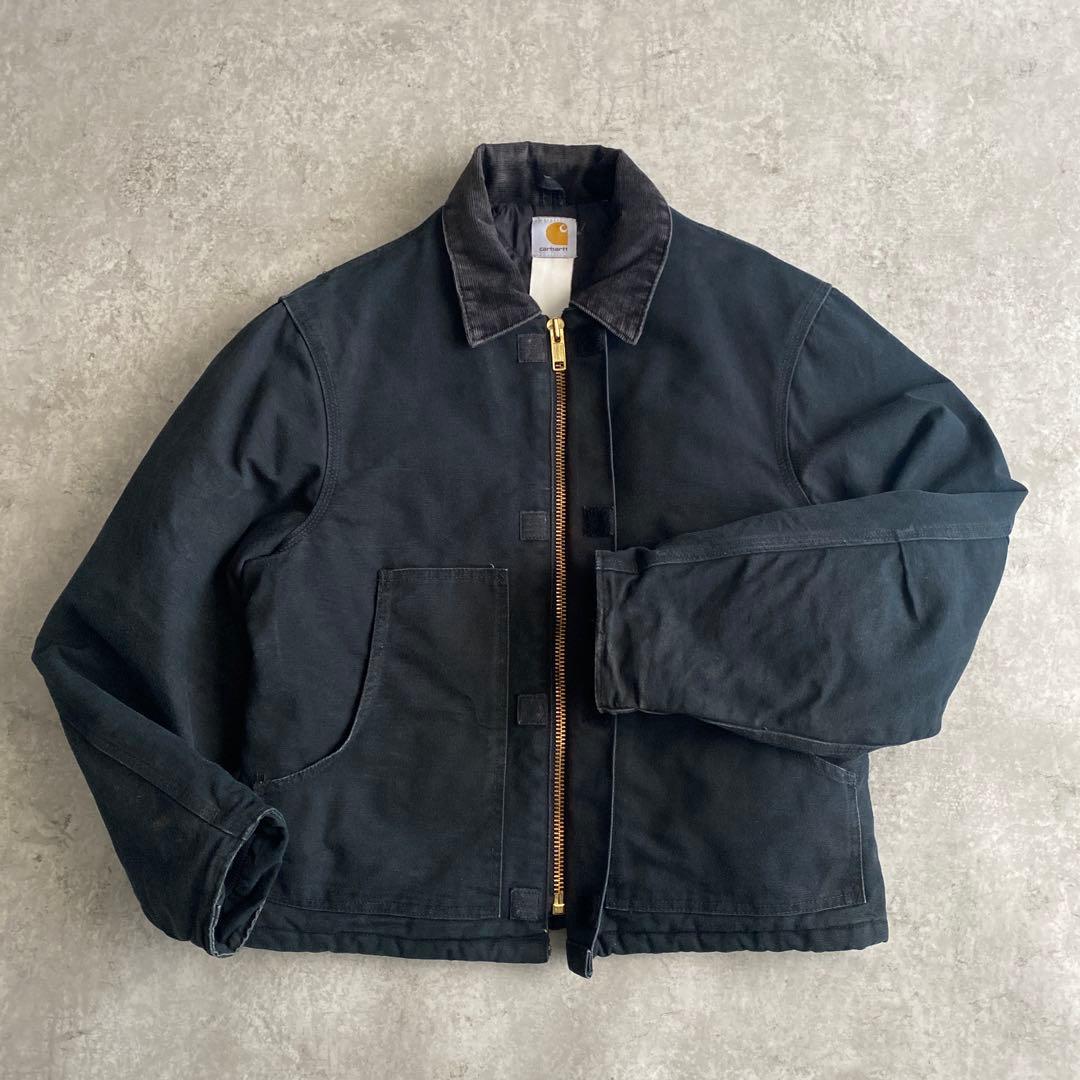 希少サイズ カーハート トラディショナル ジャケット 黒 ブラック