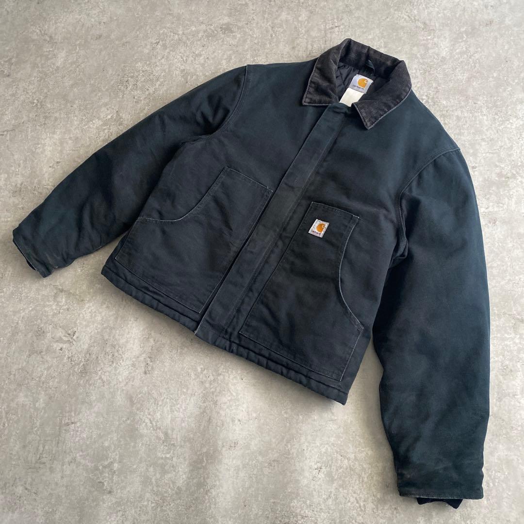 希少サイズ カーハート トラディショナル ジャケット 黒 ブラック