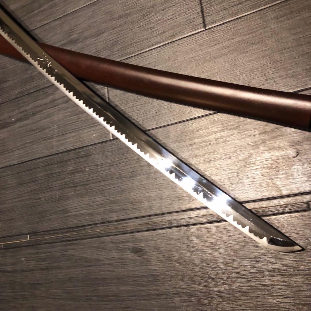 高級模造刀　居合刀　優波紋　茶拵え