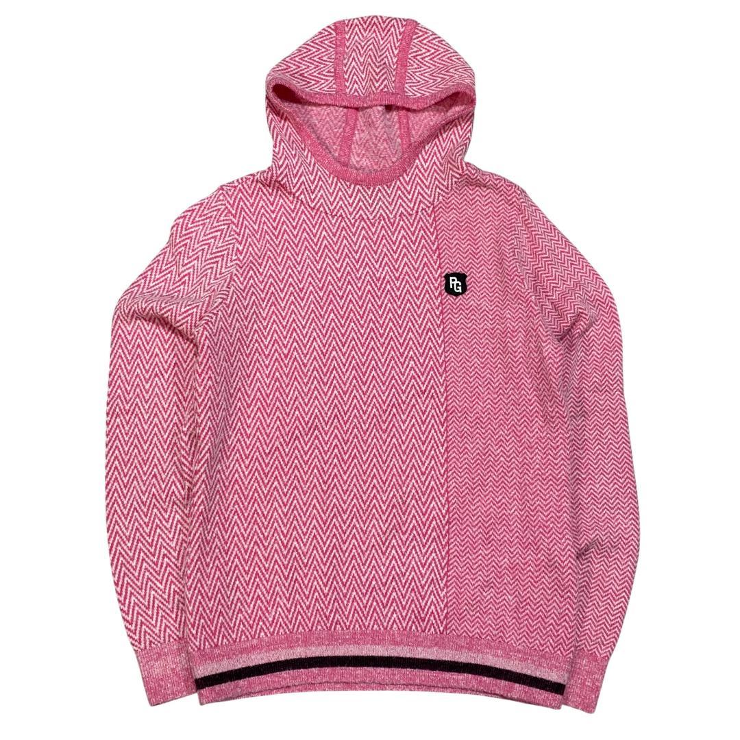 【韓国モデル】パーリーゲイツ ニットパーカー セットアップ 1 ピンク ゴルフ