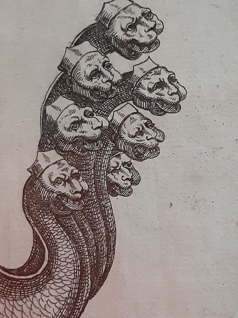 ヨンストンヒュドラ銅板画