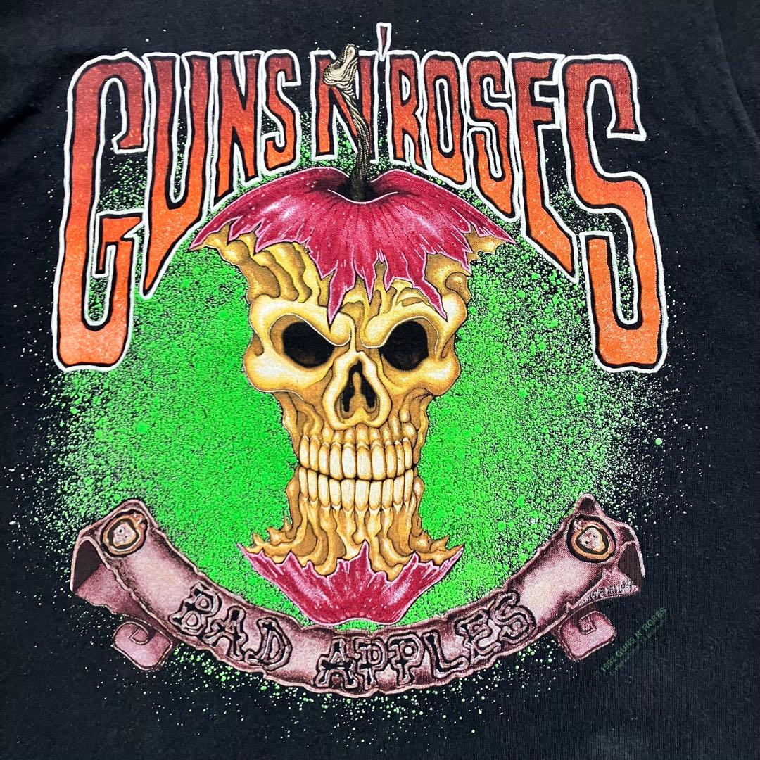《90s美品珍品人気早い者勝》ガンズアンドローゼズバッドアップルズtシャツ