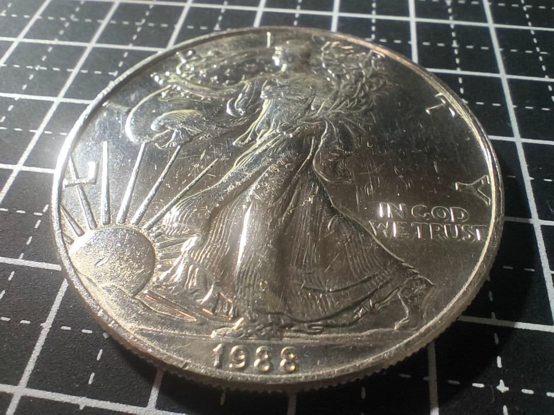 状態悪い 純銀 イーグル銀貨 1オンス アメリカンシルバーイーグル 1oz