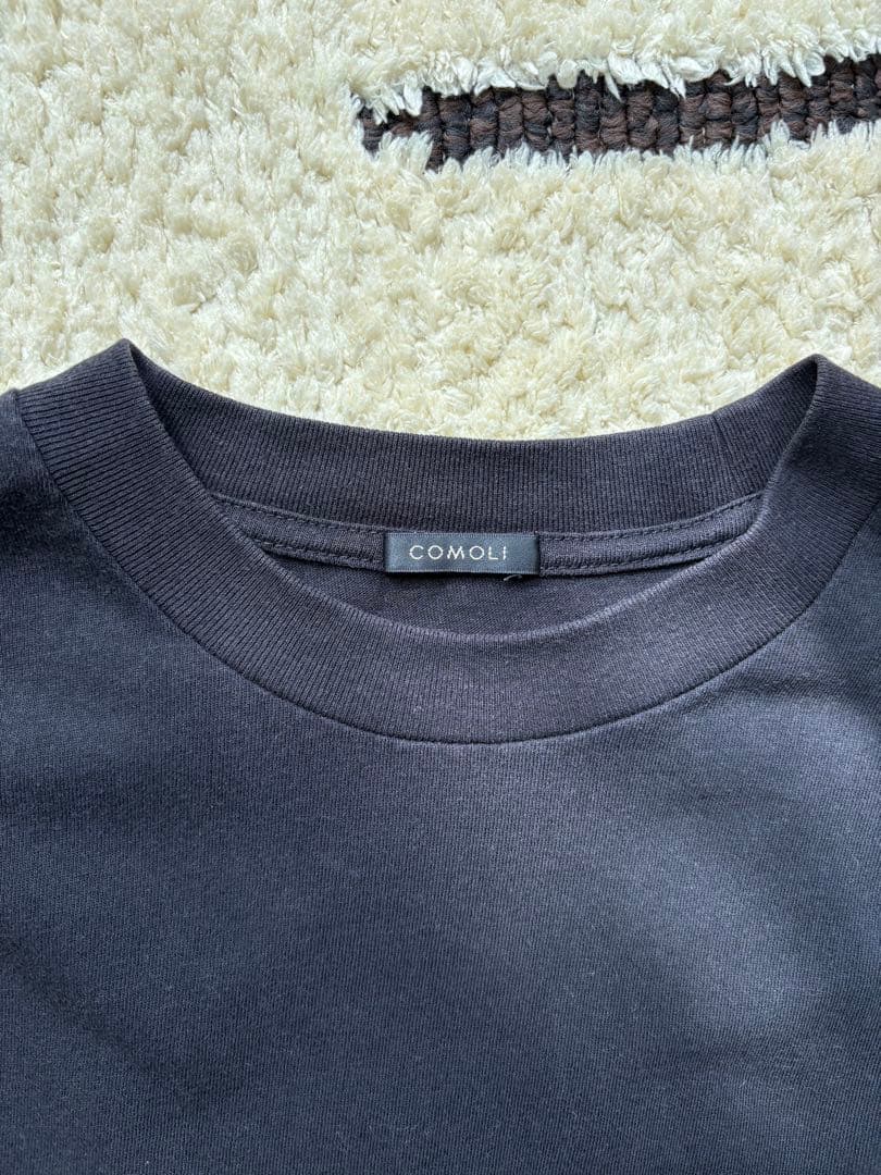 COMOLI コットンジャージ Tシャツ