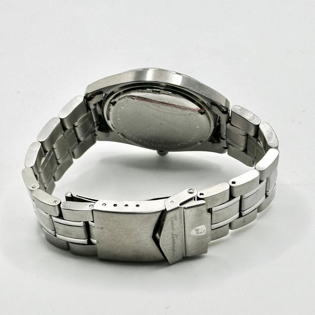 本体保護シール付き トニノ ランボールギーニ 腕時計 クオーツ デイト メンズ