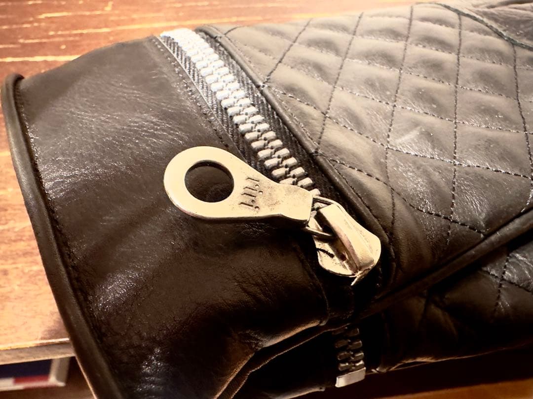 BACKLASHキルティングレザーグローブ/バックラッシュ手袋 Mサイズ