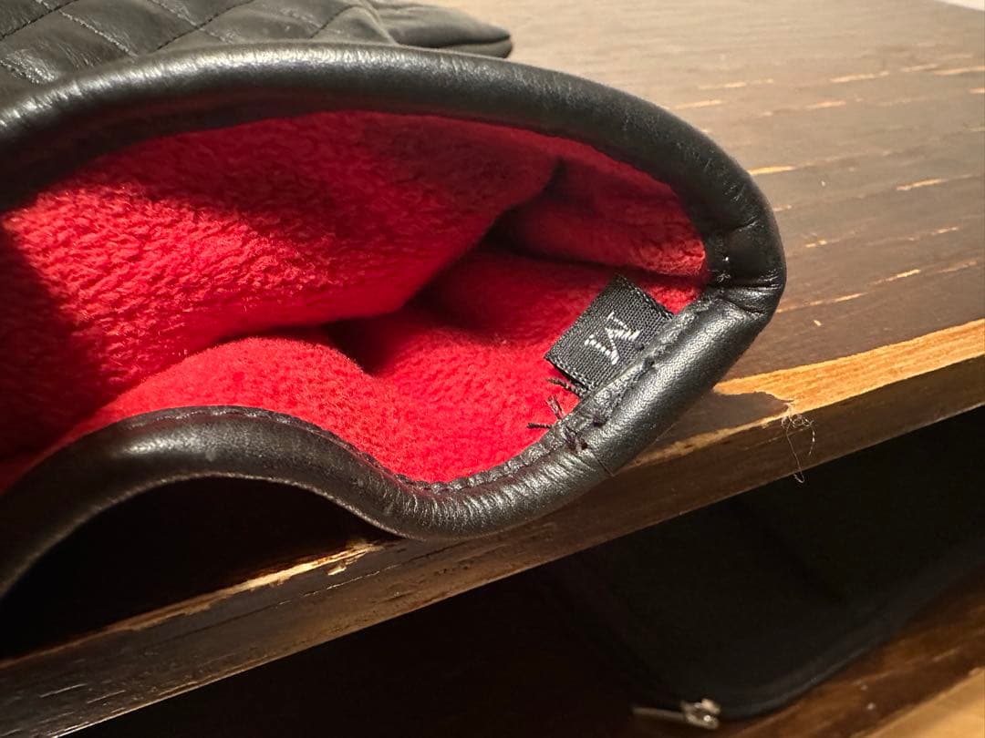 BACKLASHキルティングレザーグローブ/バックラッシュ手袋 Mサイズ