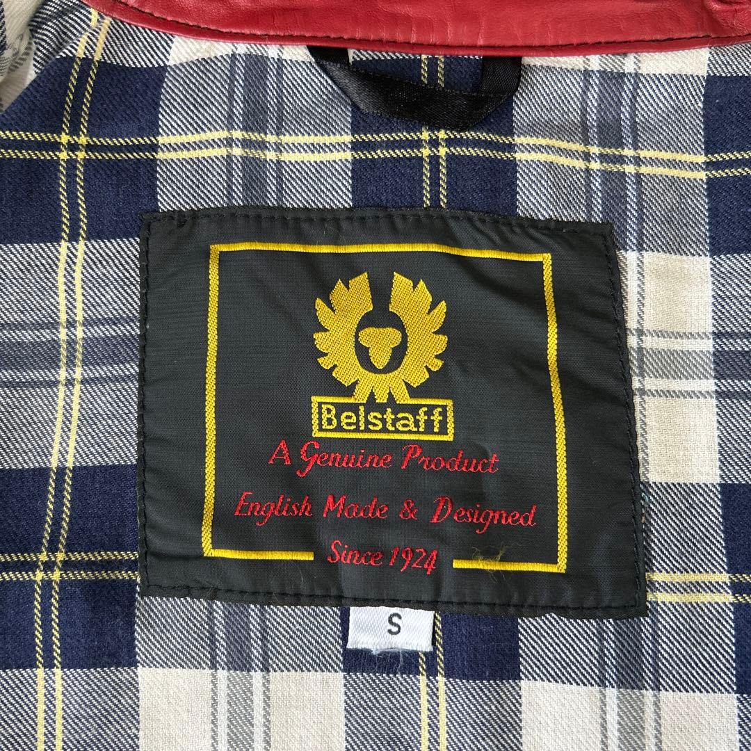 Belstff レザーライダースジャケット 黒 　S