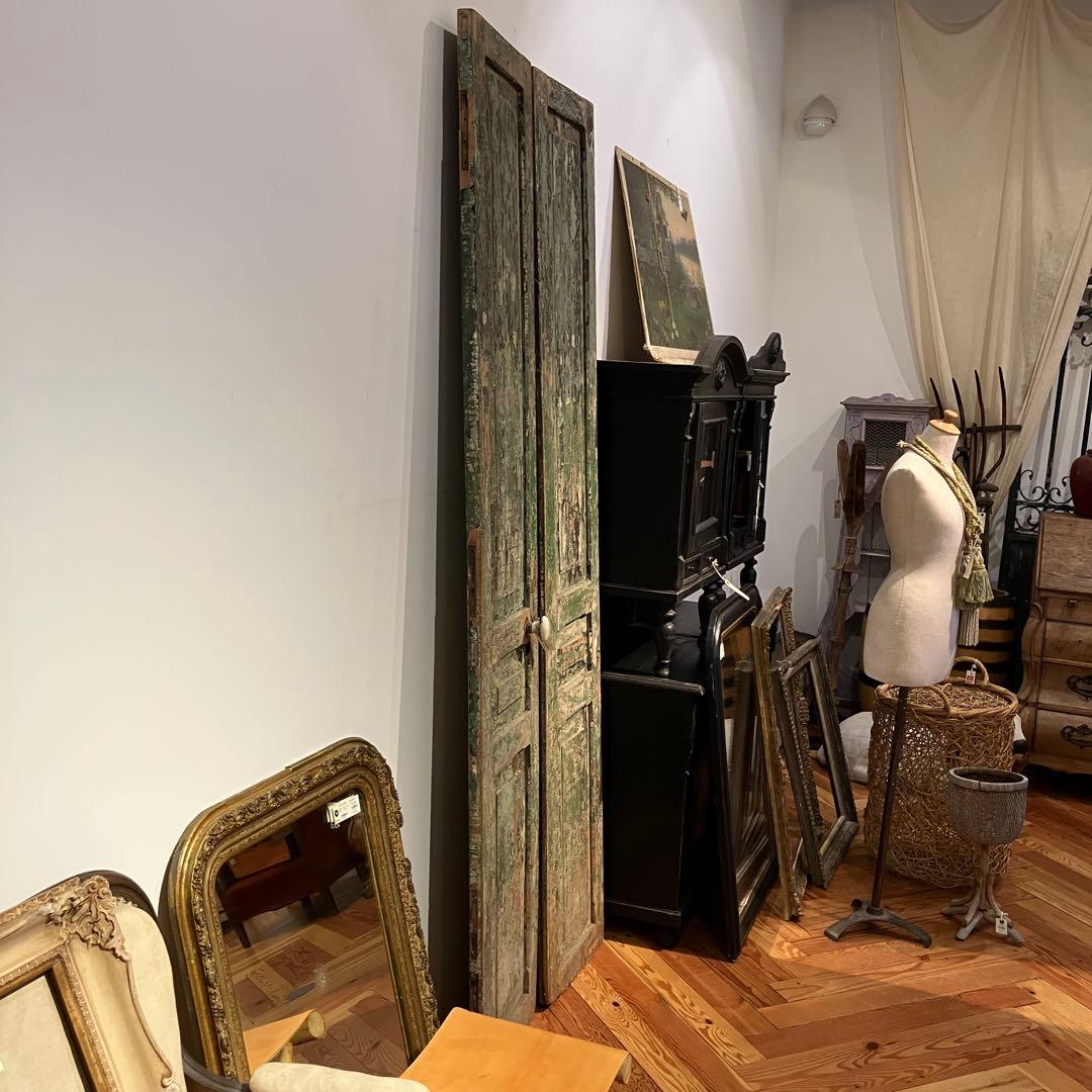 アンティーク　ドア　グリーン(緑)